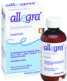 Allegra 600mg Susp 150ml, Fexofenadine